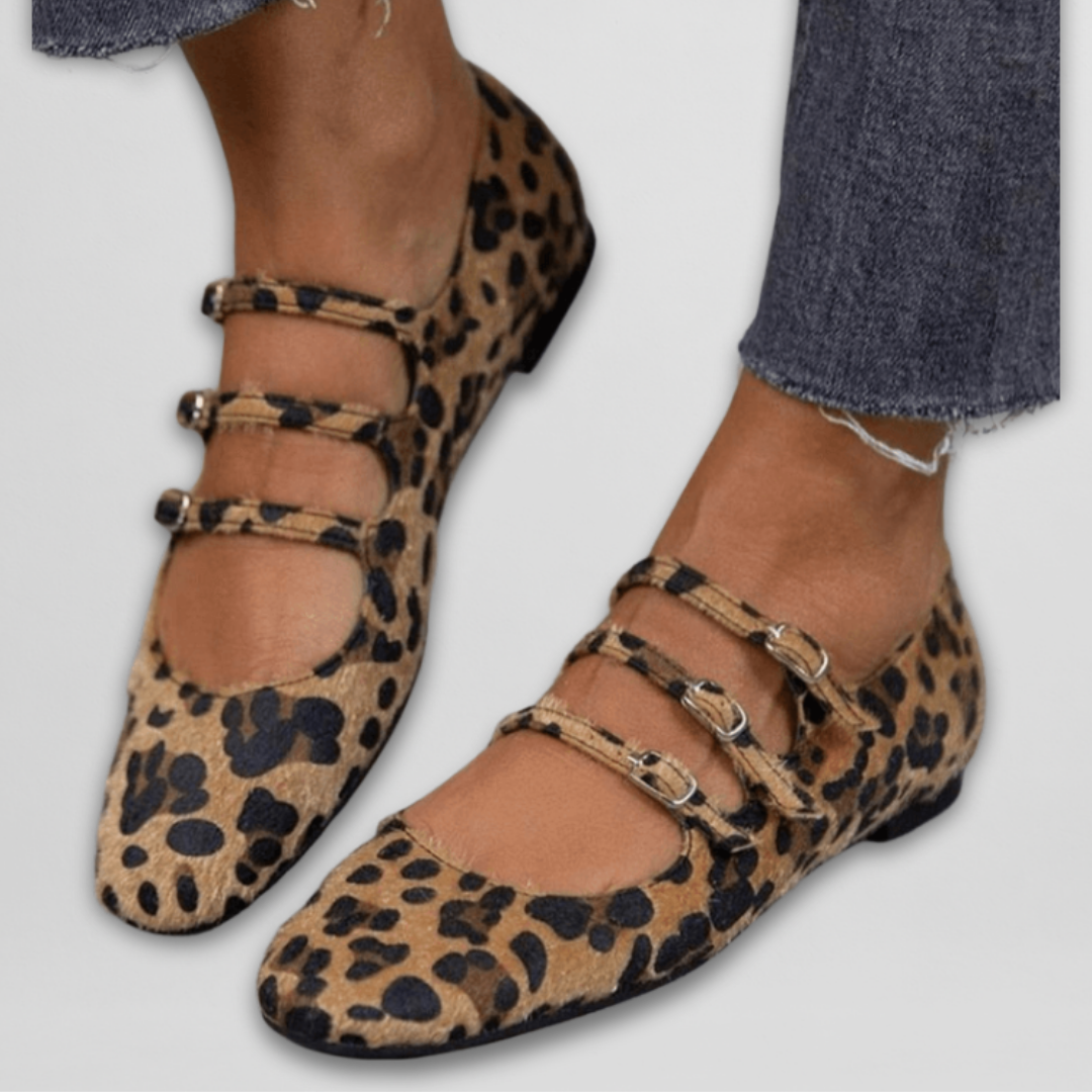 Gesche | Animal Print Ballerinas