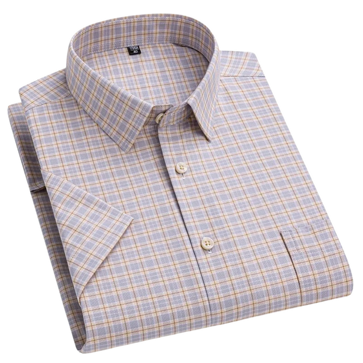 Short-Sleeved Cotton Shirt