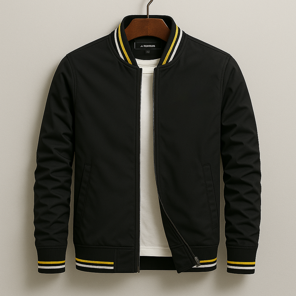 Rayu | Stylish striped bomber jacket