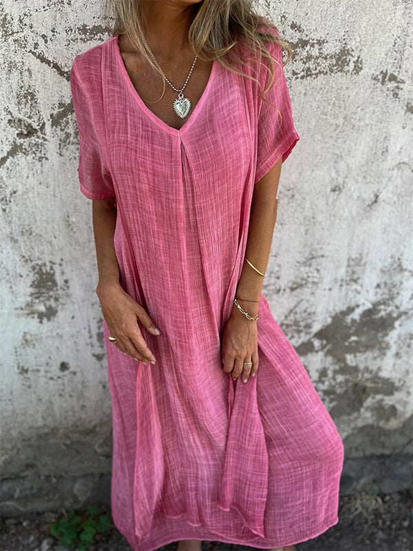 Lena | Summer Linen Dress for Everyday Wear