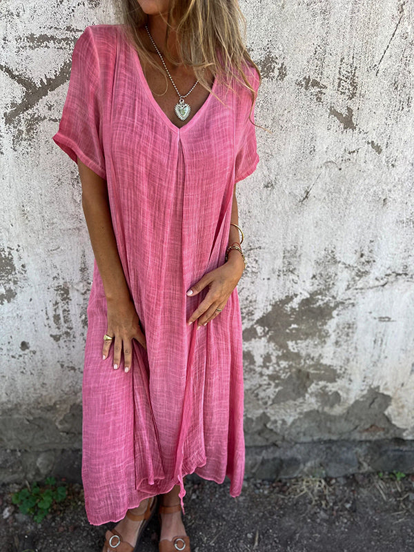 Lena | Summer Linen Dress for Everyday Wear