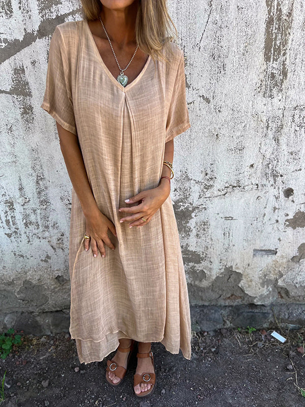 Lena | Summer Linen Dress for Everyday Wear
