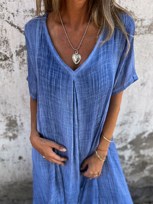 Lena | Summer Linen Dress for Everyday Wear