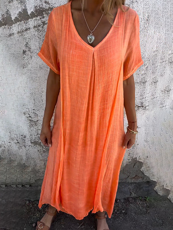 Lena | Summer Linen Dress for Everyday Wear