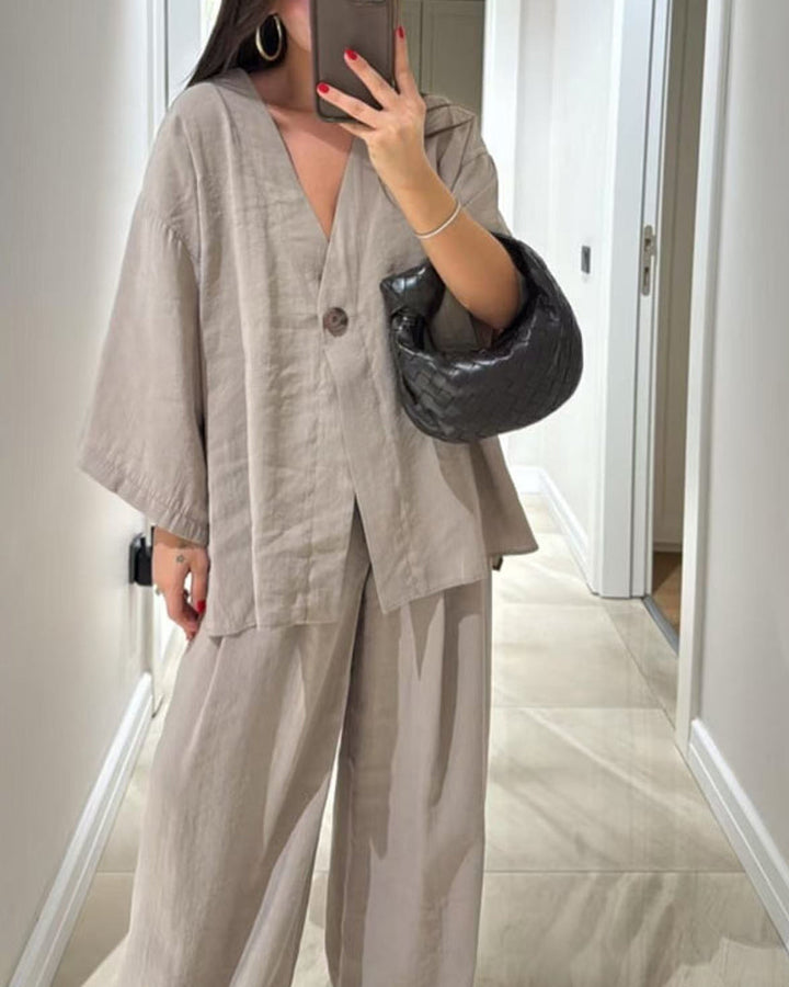 Emma | Casual V-Neck Set