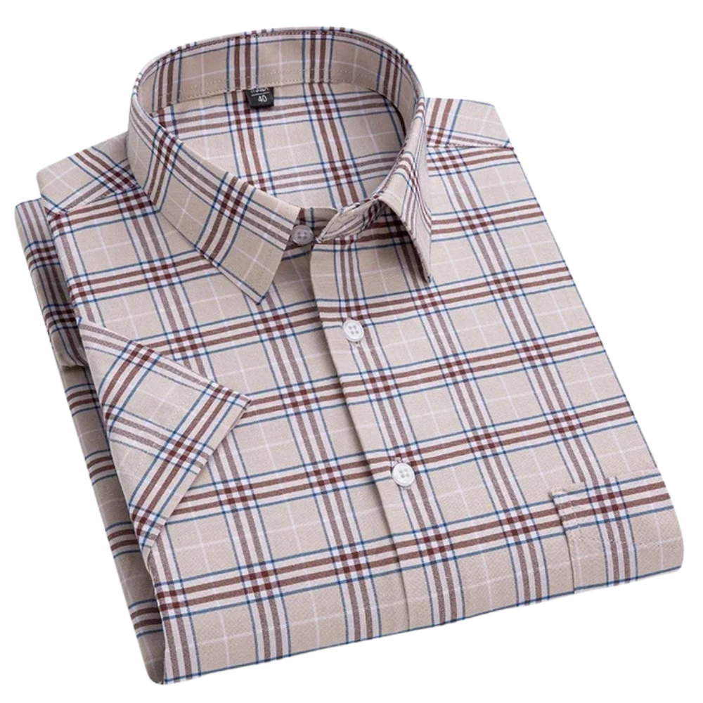 Short-Sleeved Cotton Shirt