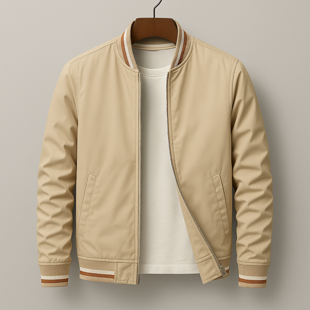 Rayu | Stylish striped bomber jacket