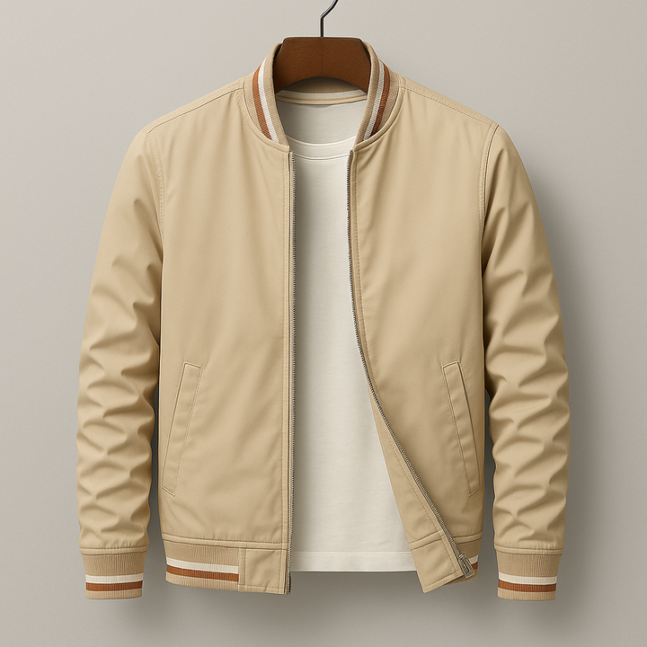 Rayu | Stylish striped bomber jacket
