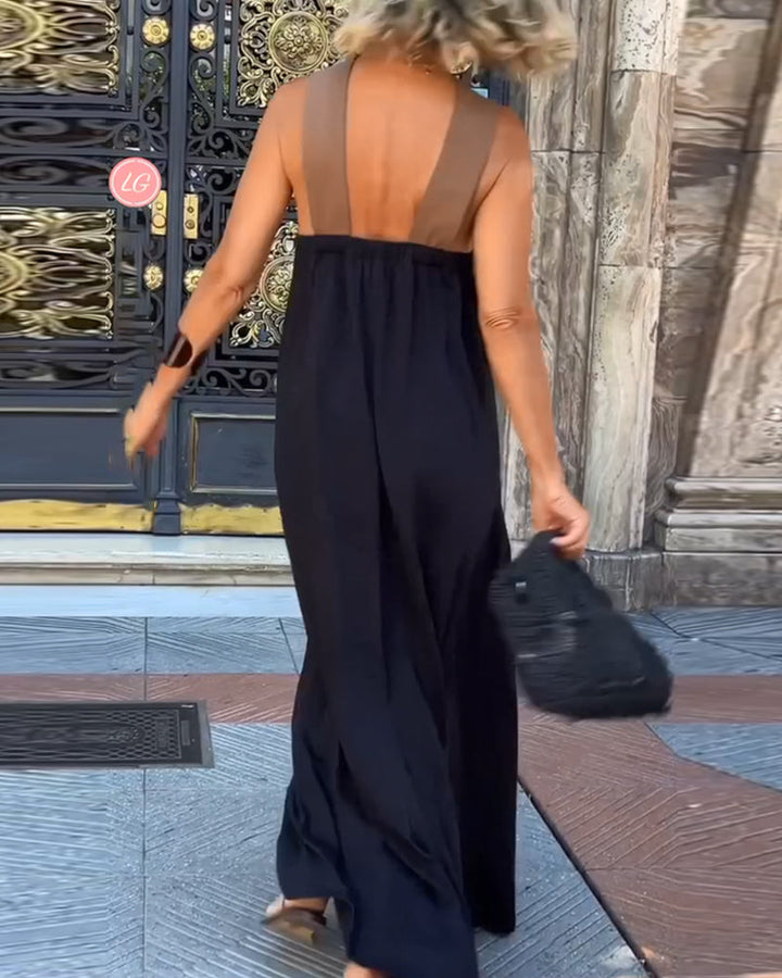 SIENNA | Elegant Dress with Open Back and Trendy Crossed Neck