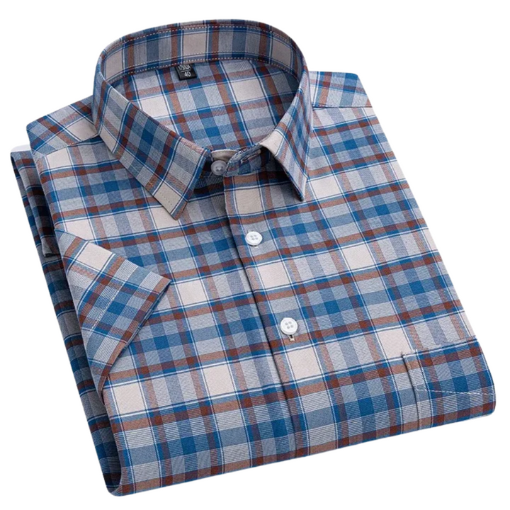 Short-Sleeved Cotton Shirt