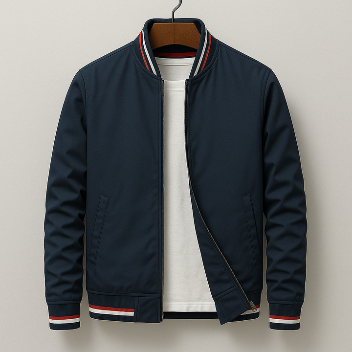 Rayu | Stylish striped bomber jacket