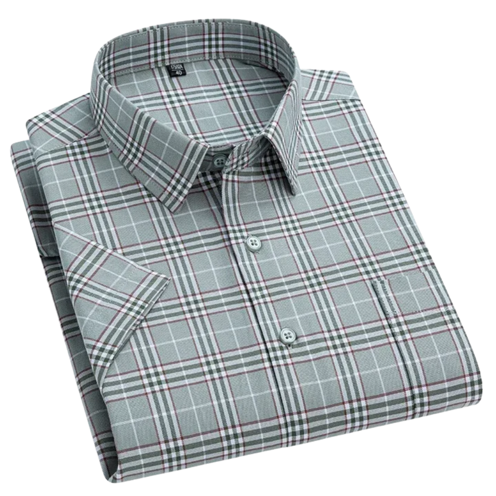 Short-Sleeved Cotton Shirt