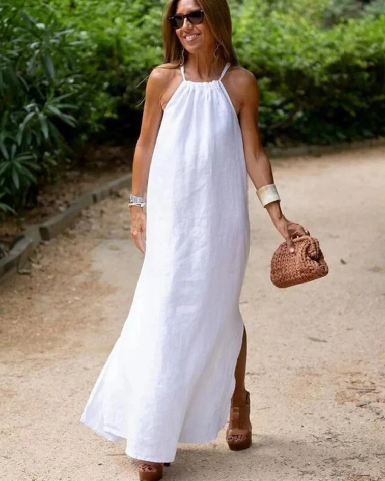 Lena | Fluid Linen Dress