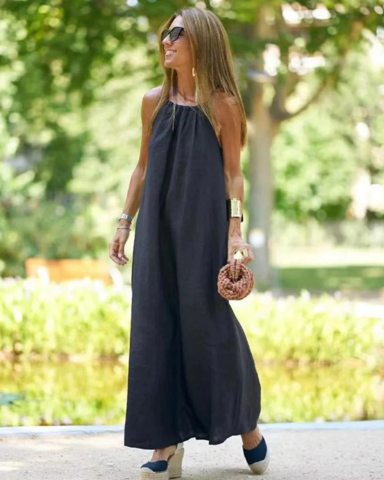 Lena | Fluid Linen Dress
