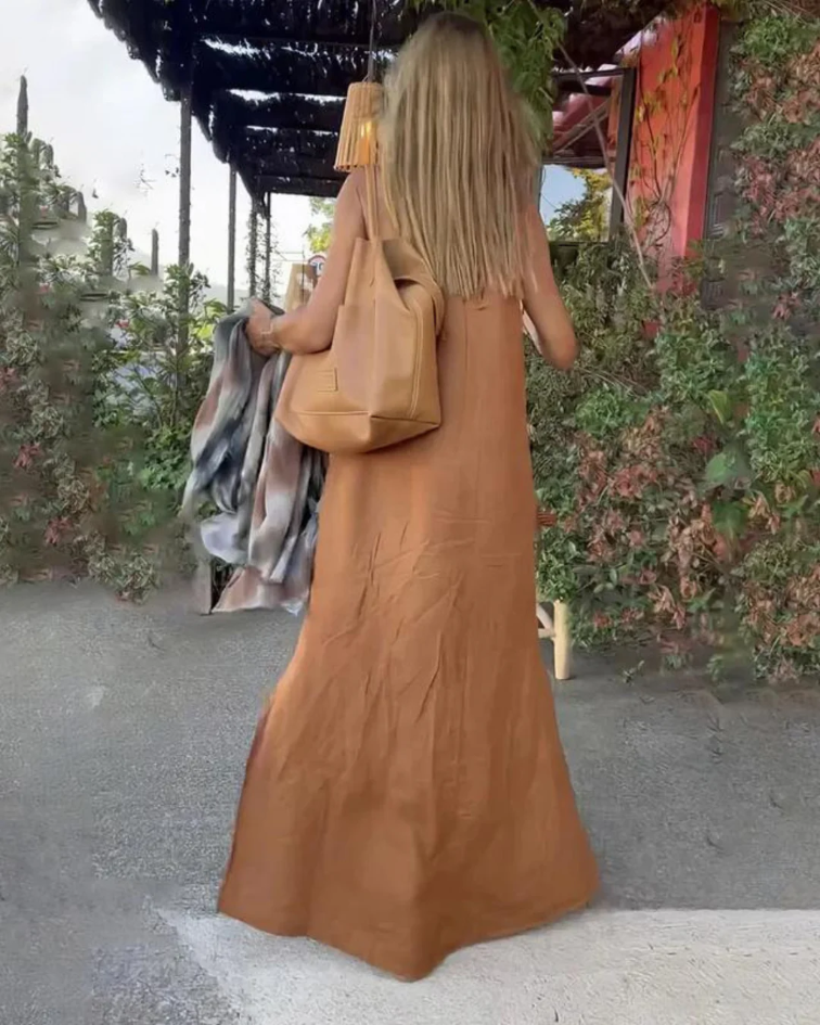 Lena | Fluid Linen Dress