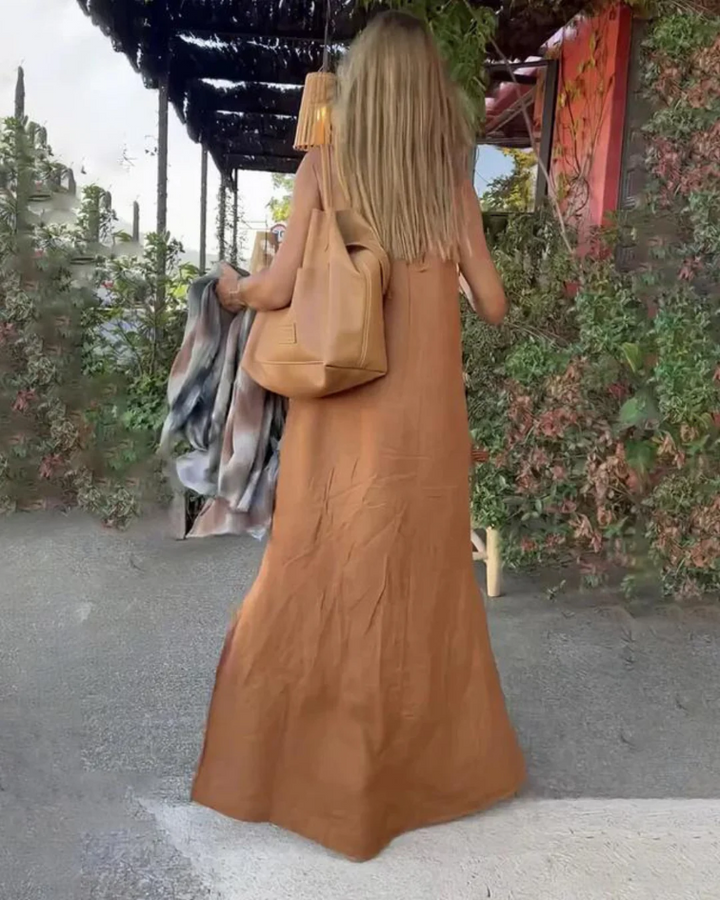Lena | Fluid Linen Dress
