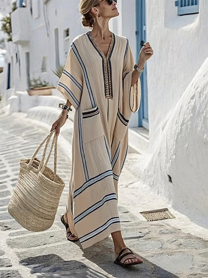 Thea – Loose striped dress