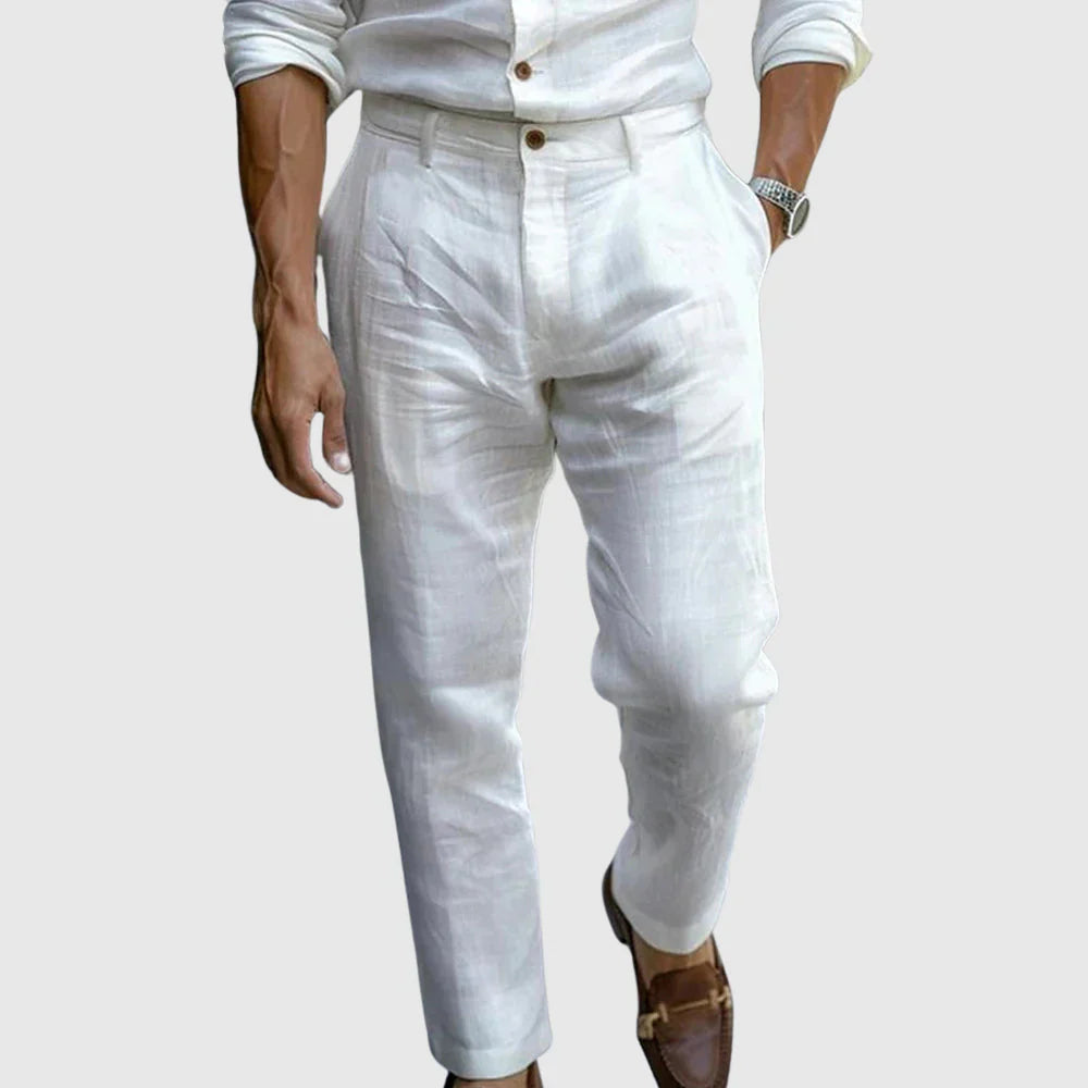 Saint - Tropez Chic Linen Pants