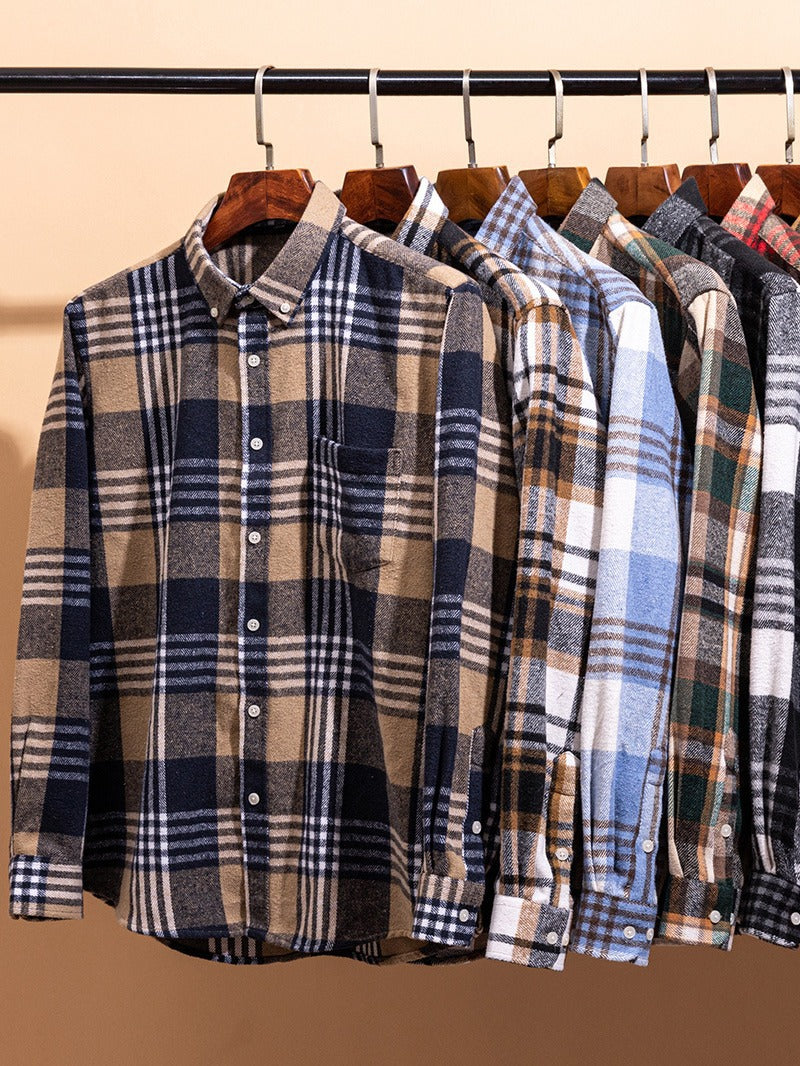 Cotton Plaid Shirt