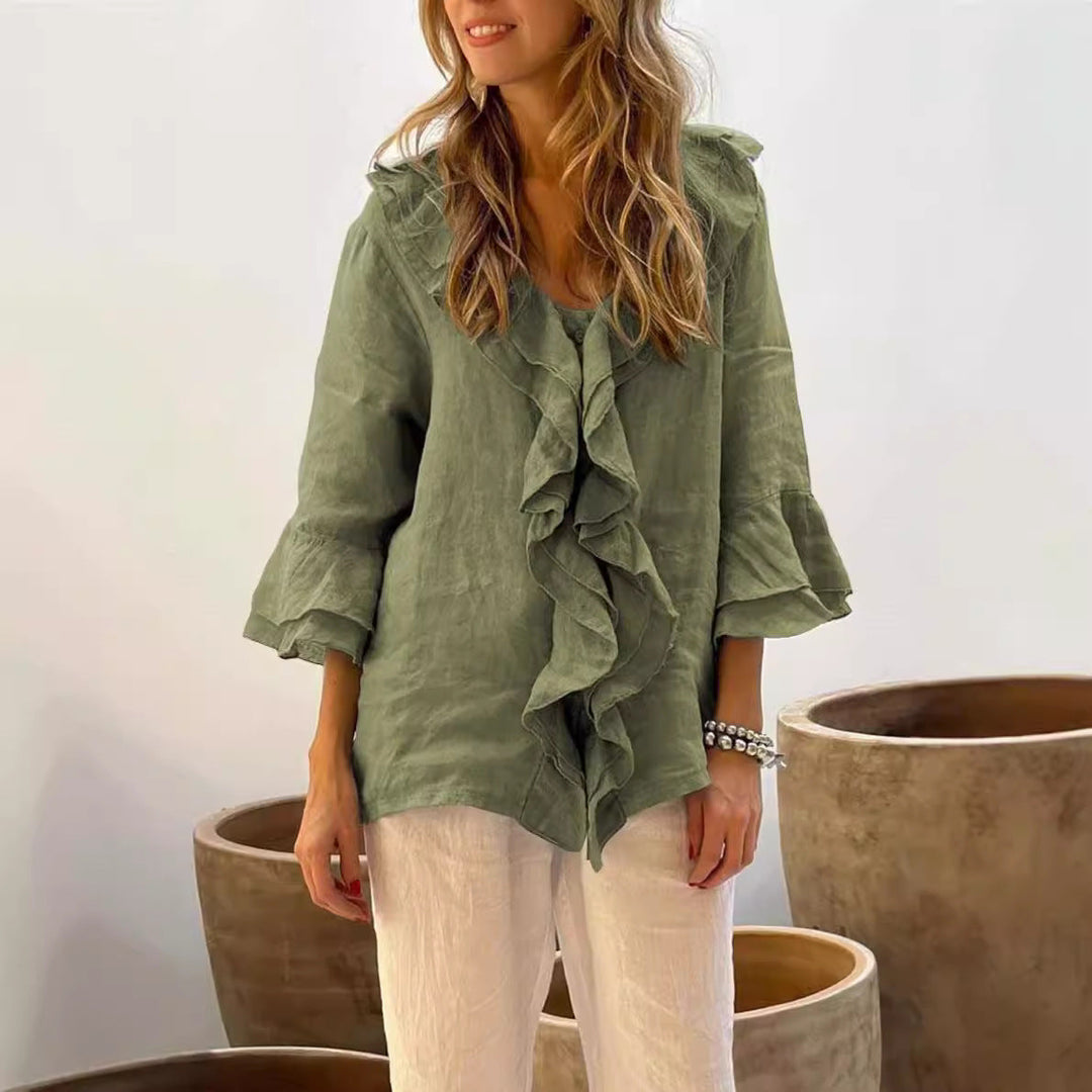 Lena | Ruffled Shirt
