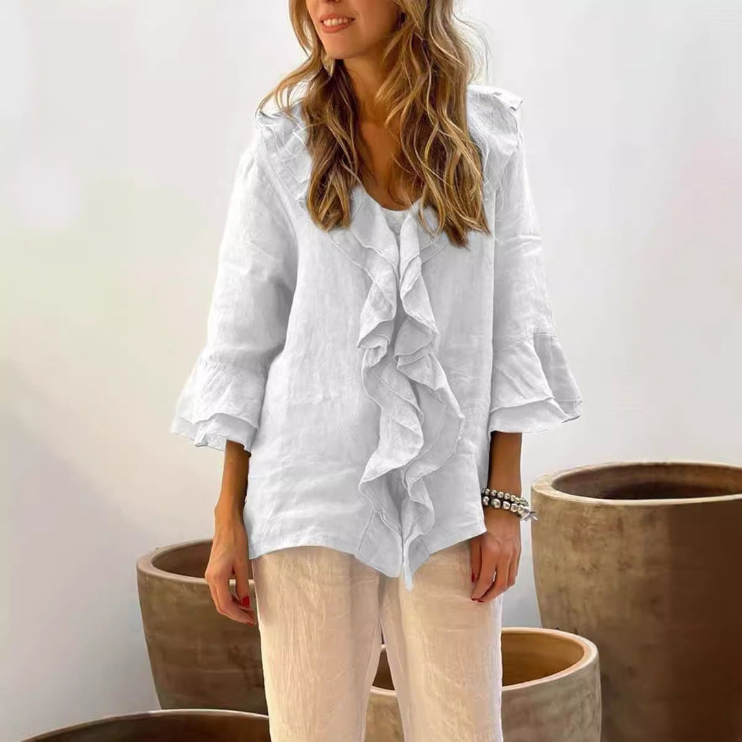 Lena | Ruffled Shirt