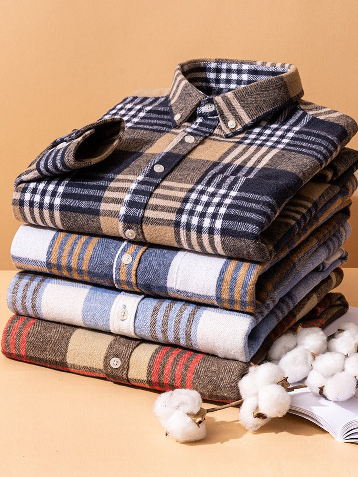 Cotton Plaid Shirt