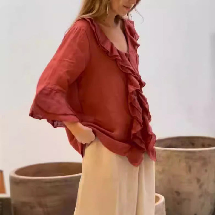 Lena | Ruffled Shirt