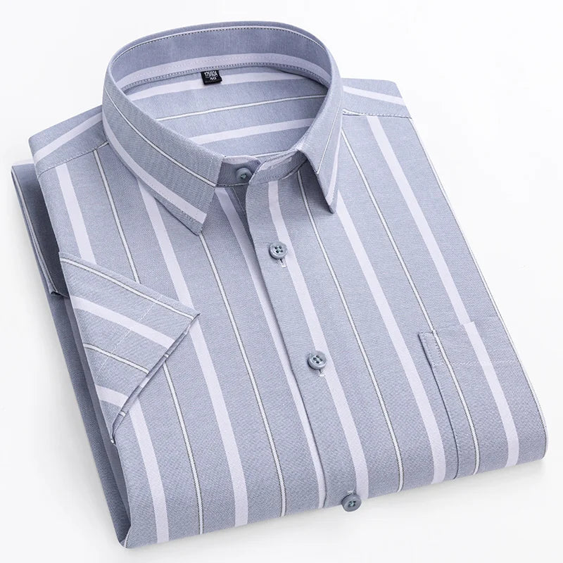 Short-Sleeved Cotton Shirt