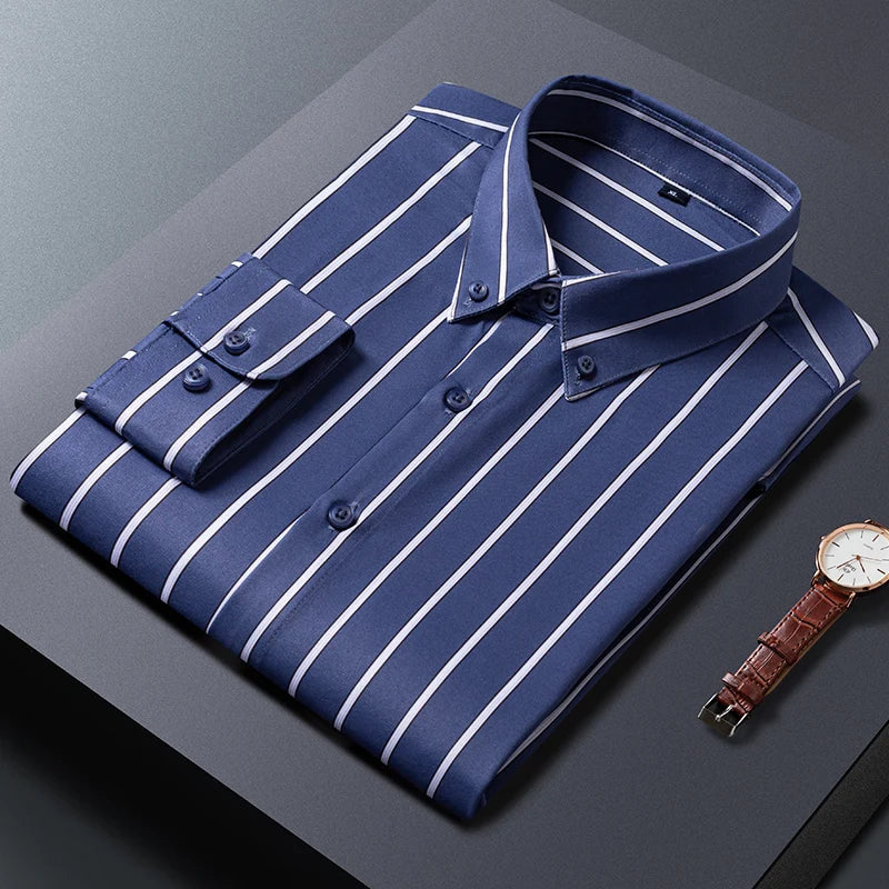 Elegant Striped Men's Shirt