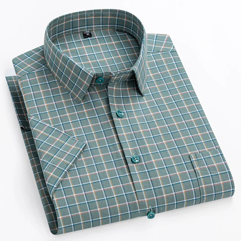 Short-Sleeved Cotton Shirt