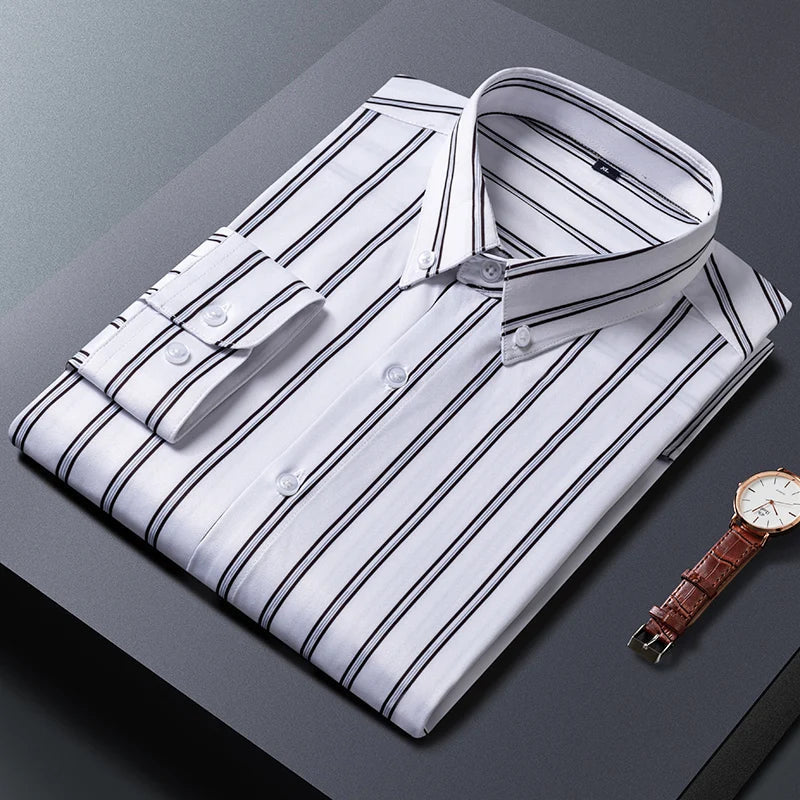 Elegant Striped Men's Shirt