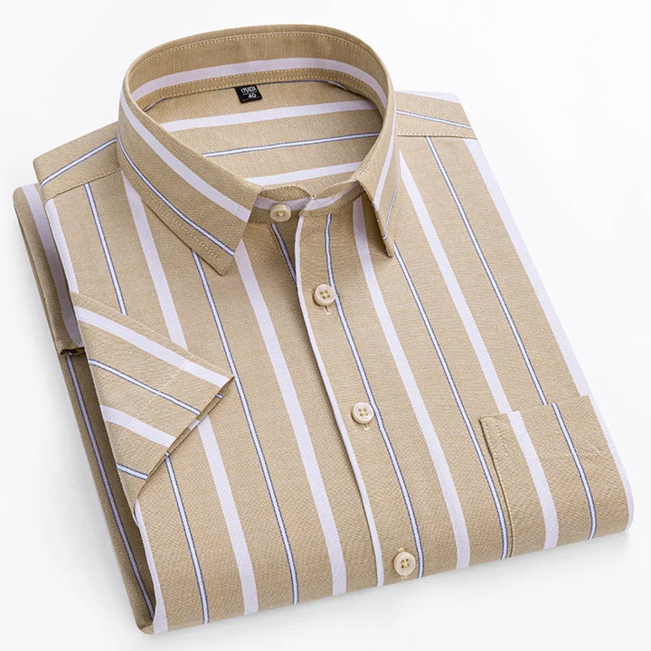Short-Sleeved Cotton Shirt