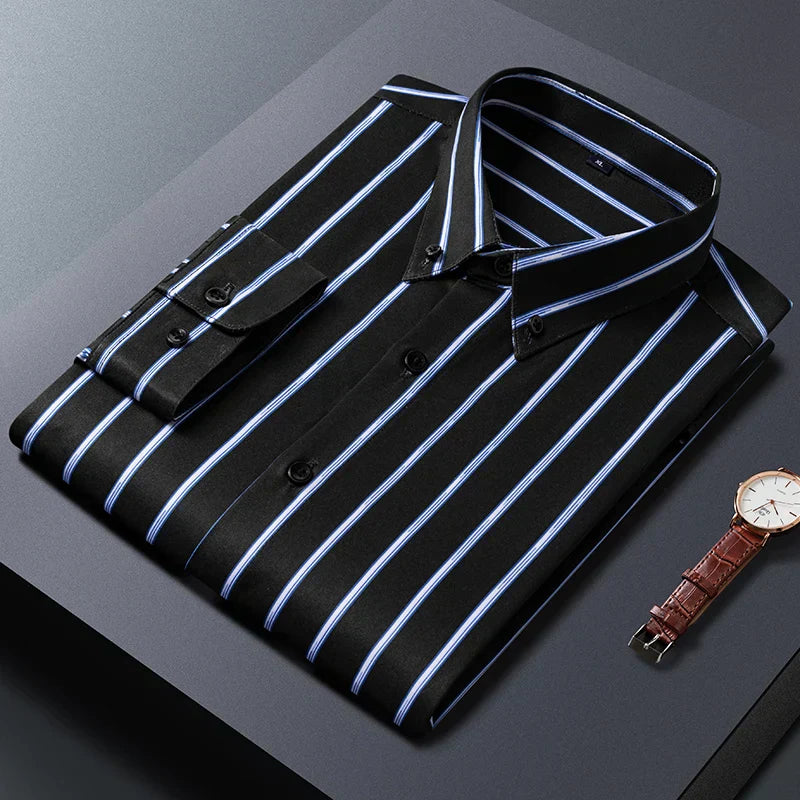 Elegant Striped Men's Shirt