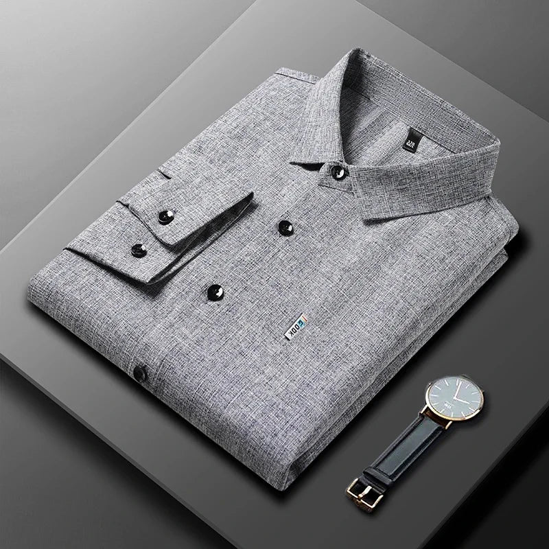 Slim Shirt Made of Soft Fabric