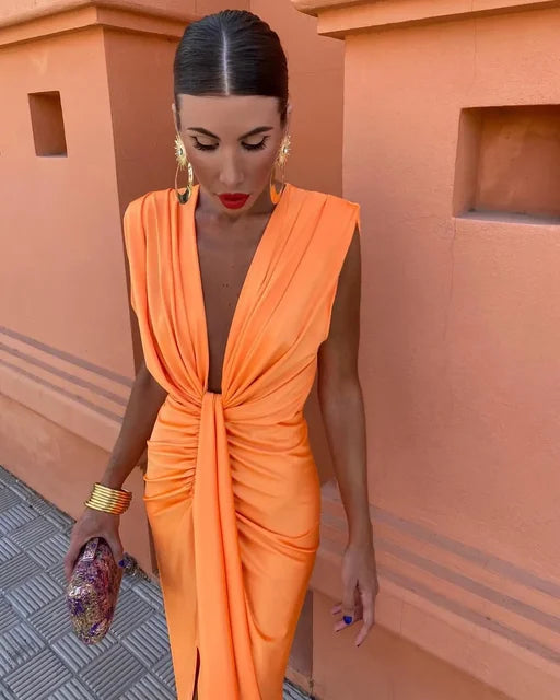 Moriah  | Elegant Pleated Dress