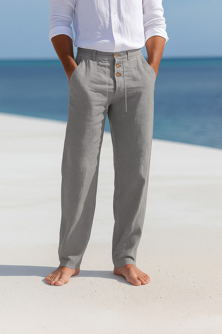 MATTEO | LIGHTWEIGHT LINEN SUMMER TROUSERS