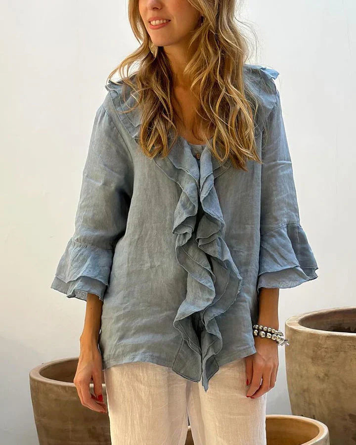Lena | Ruffled Shirt
