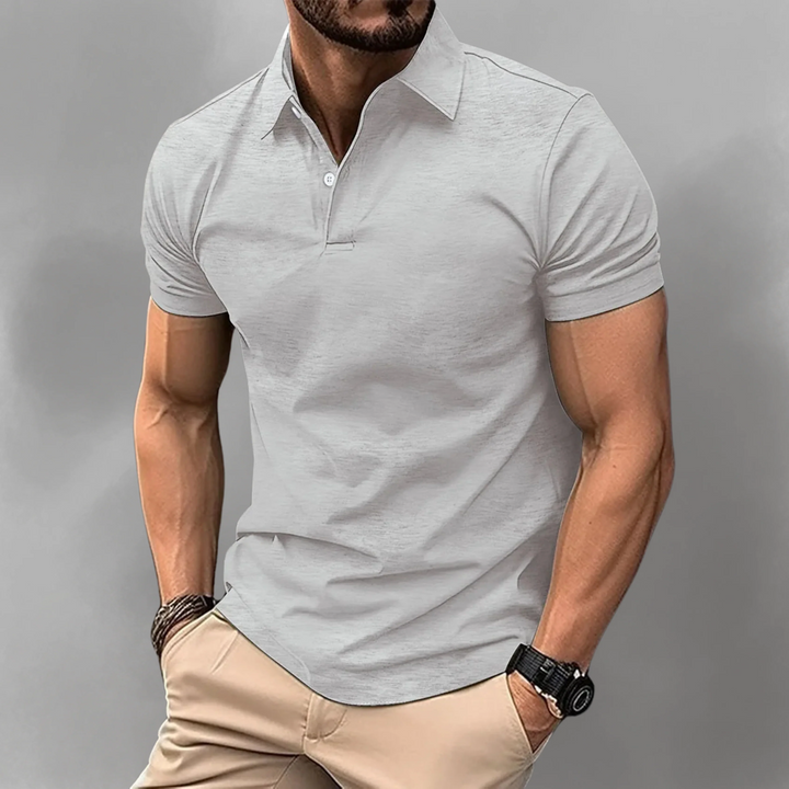 Gilo | Casual Stretch Polo Shirt for Men – Minimalist Collar Style