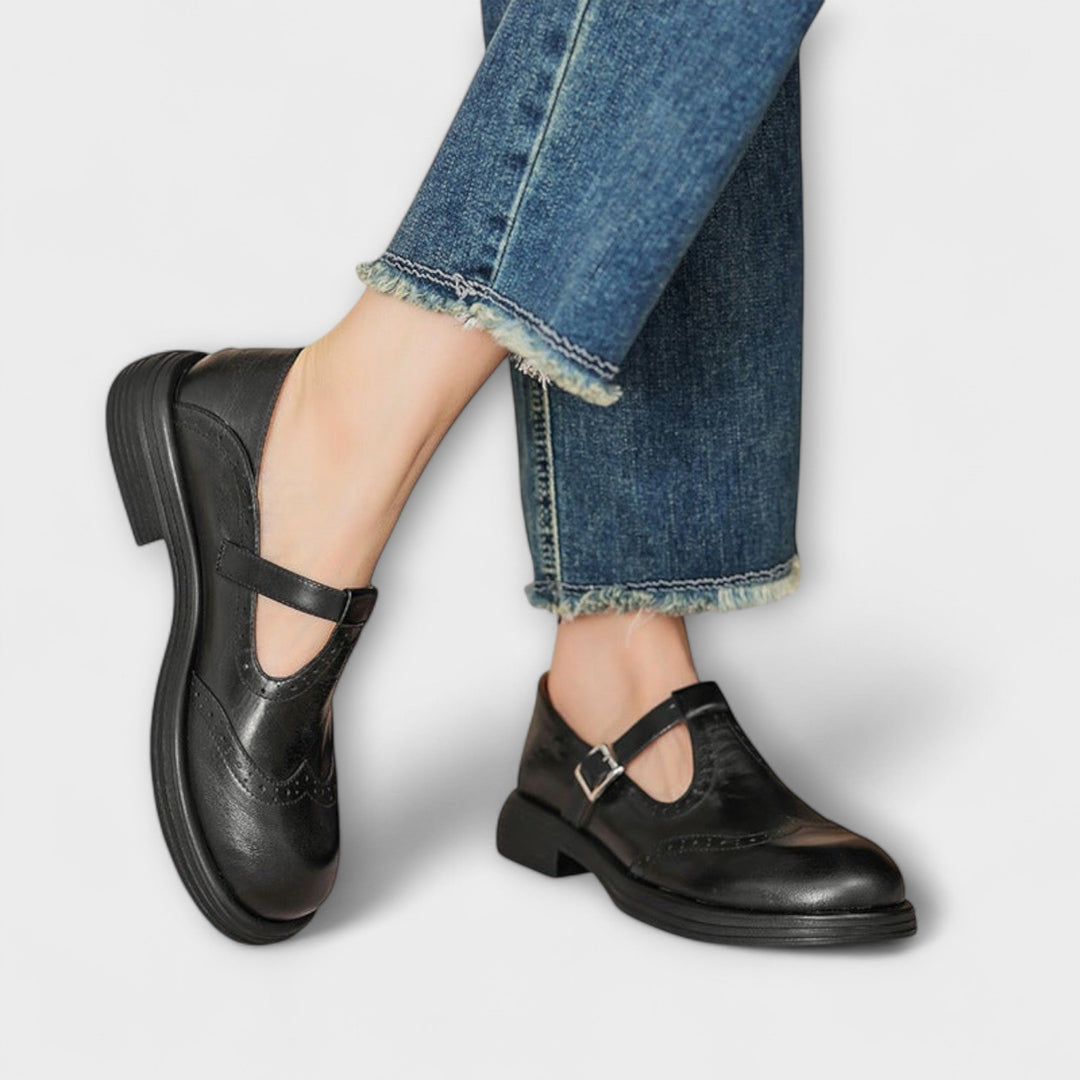Janine | Leather Mary Jane Shoes