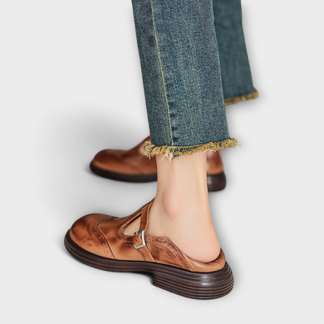 Janine | Leather Mary Jane Shoes