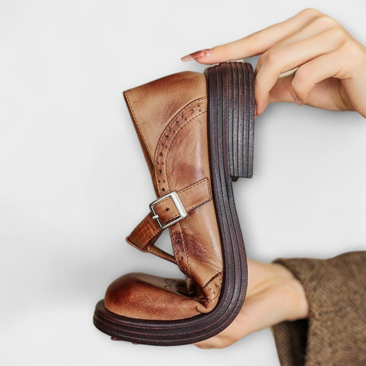 Janine | Leather Mary Jane Shoes