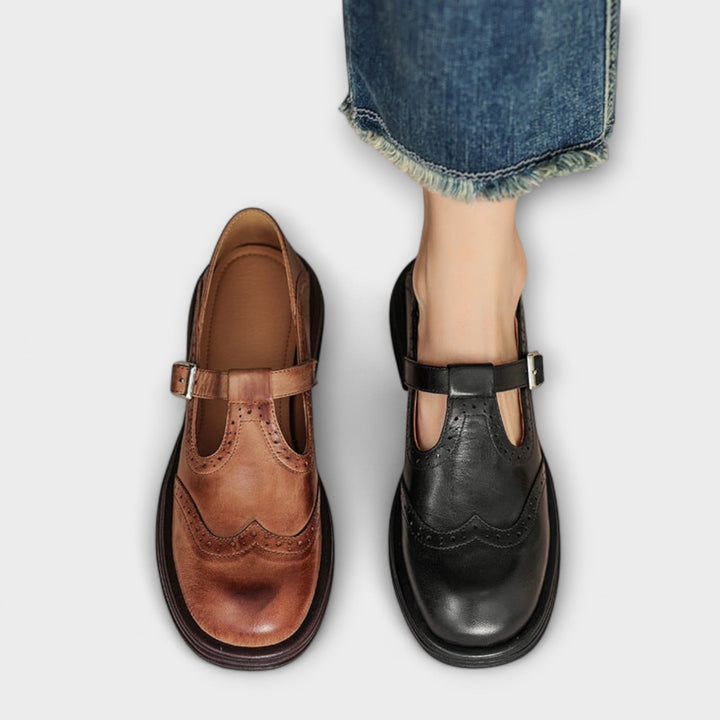 Janine | Leather Mary Jane Shoes