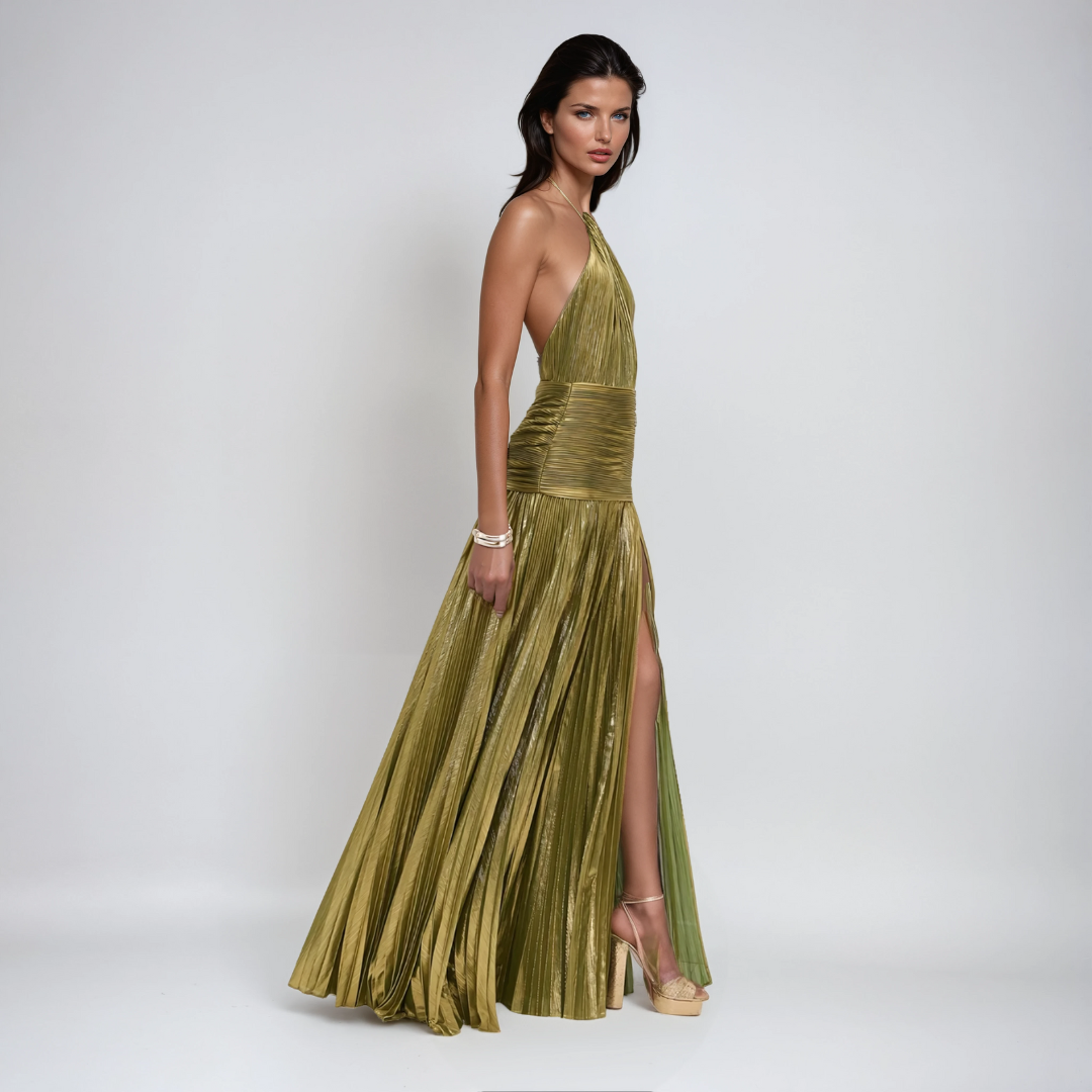 NEFIRA  | Long Metallic Dress