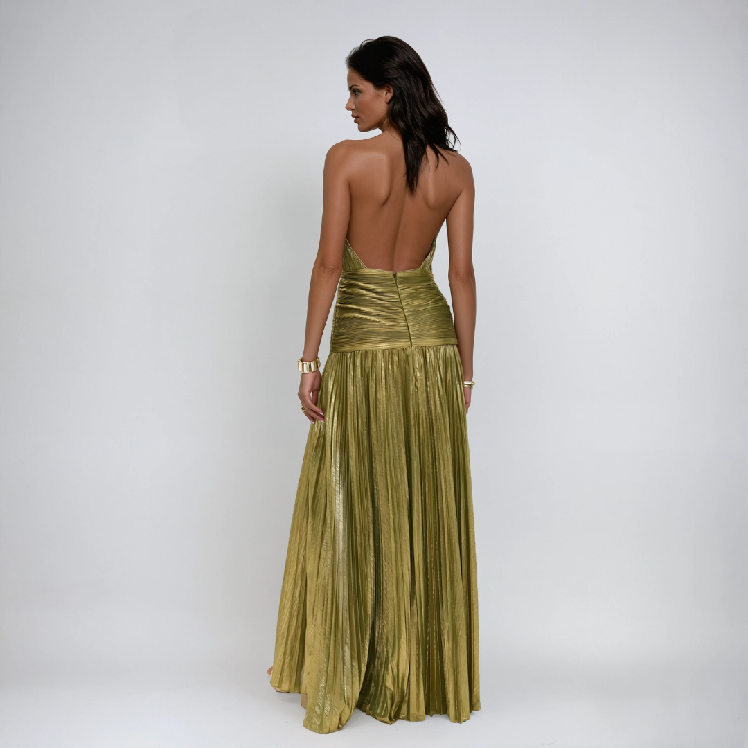 NEFIRA  | Long Metallic Dress
