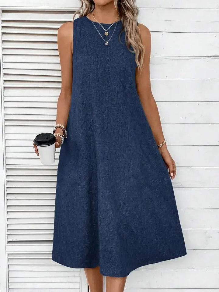 Lena | Relaxed Linen Dress for Spring