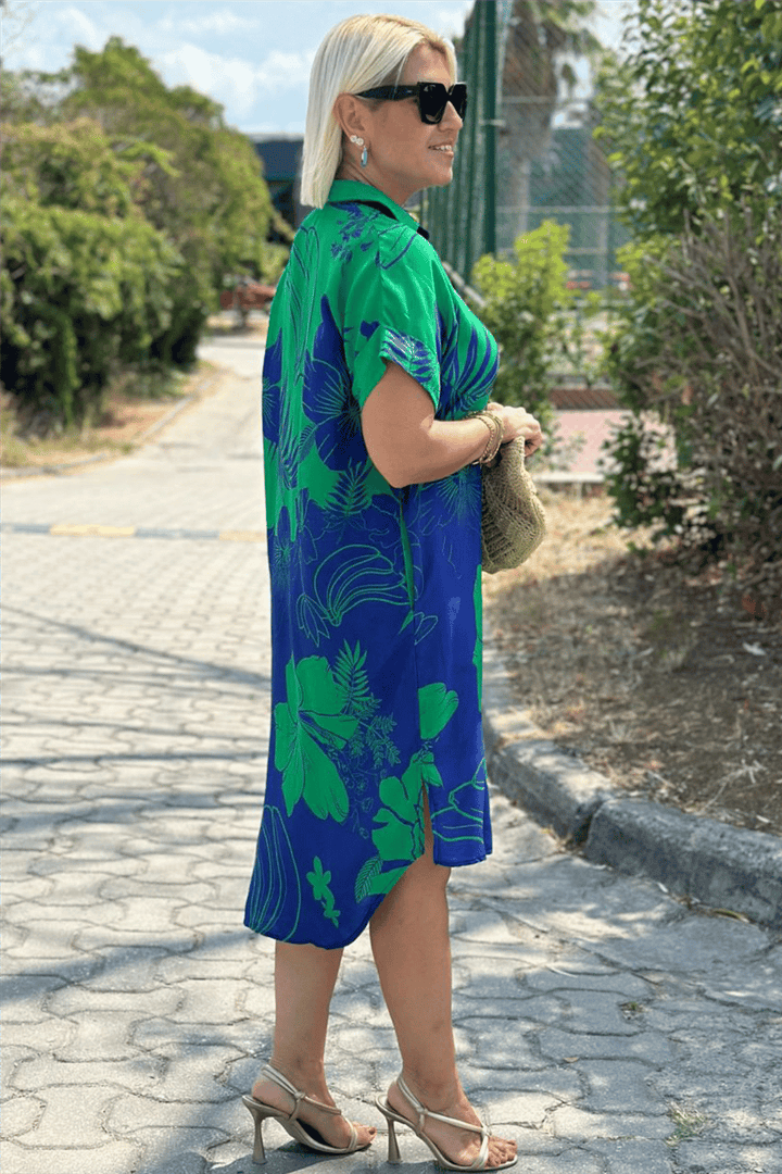 Omi – Dress with floral print